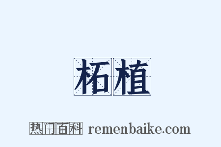 柘植是什么意思的图片
